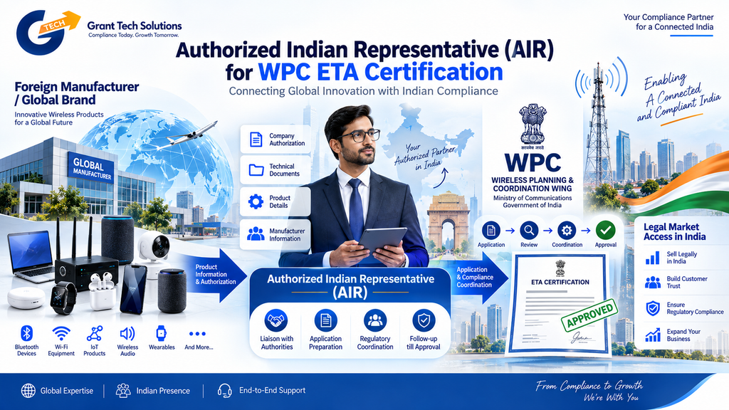 Authorized Indian Representative for WPC ETA Certification